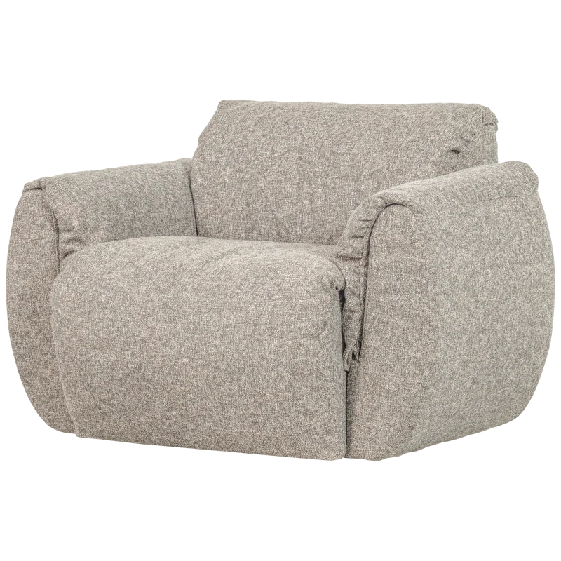 Baggy drehsessel webstoff natur melange