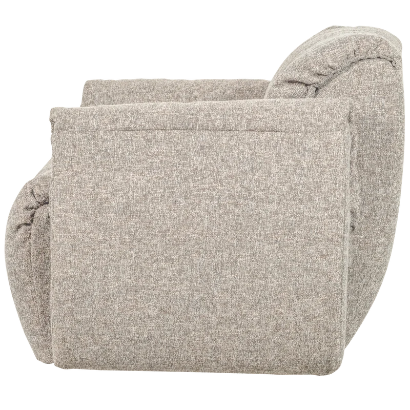 Baggy drehsessel webstoff natur melange