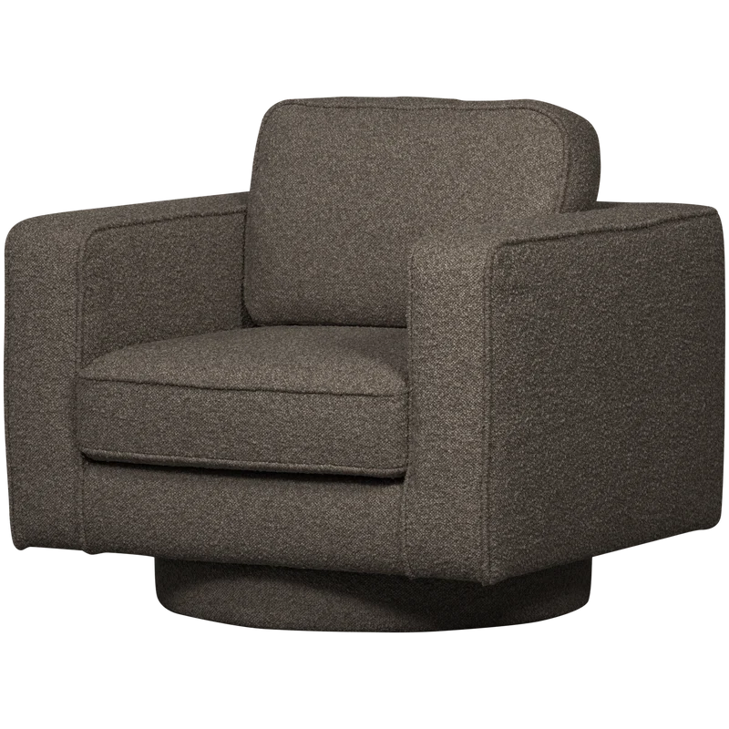 Lazy drehsessel bouclé antrazit