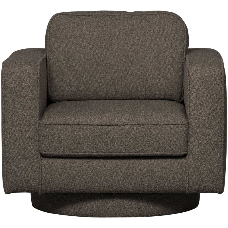 Lazy drehsessel bouclé antrazit