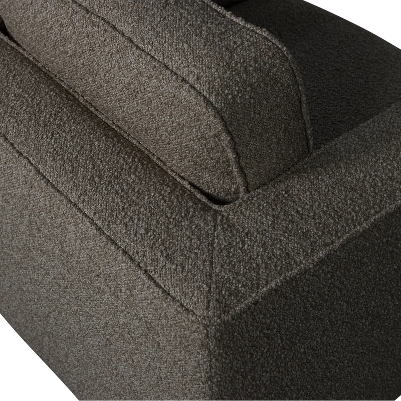 Lazy drehsessel bouclé antrazit