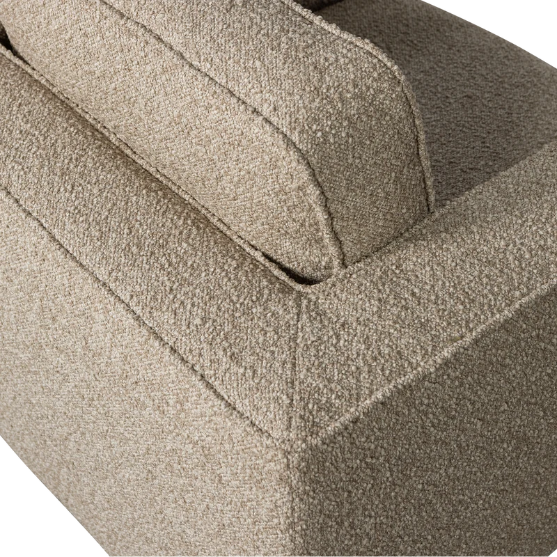 Lazy drehsessel bouclé sand