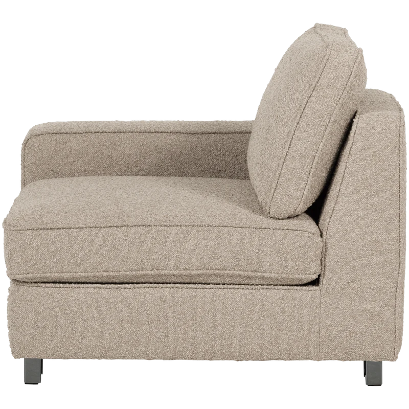 Lazy 1-sitzer element arm linken bouclé natur
