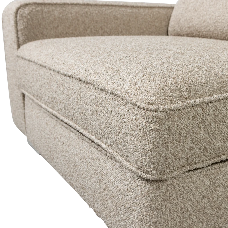 Lazy 1-sitzer element arm linken bouclé natur
