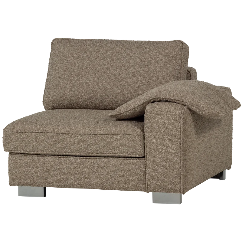 Lazy 1-sitzer element arm rechts bouclé sand