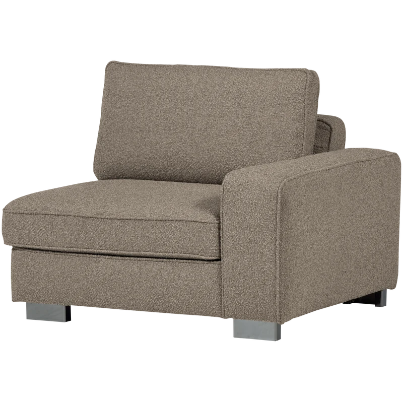 Lazy 1-sitzer element arm rechts bouclé sand