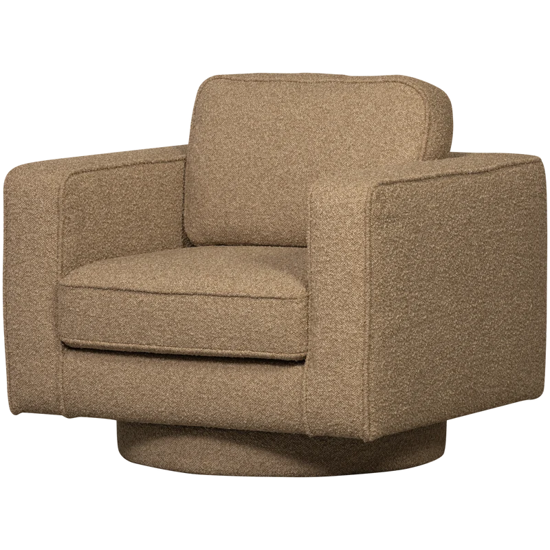 Lazy drehsessel bouclé braun