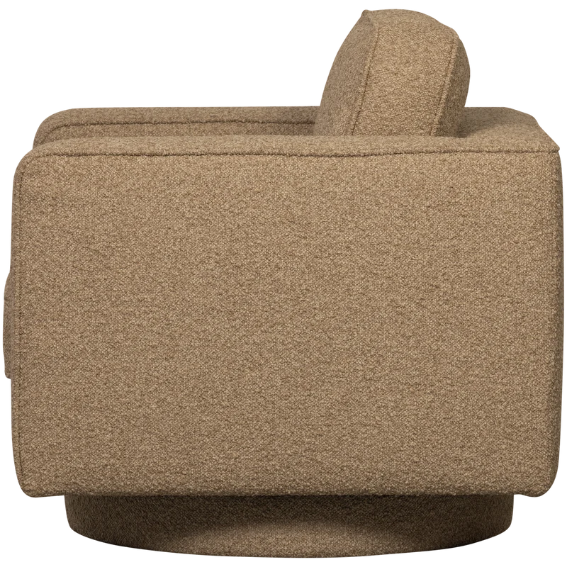 Lazy drehsessel bouclé braun