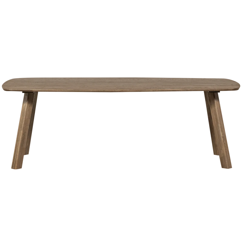 Tablo tisch dänisch oval durchgehende lamelle 220x100 cm cashmere brown