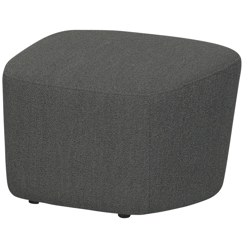 Lofty hocker bouclé stahlgrau