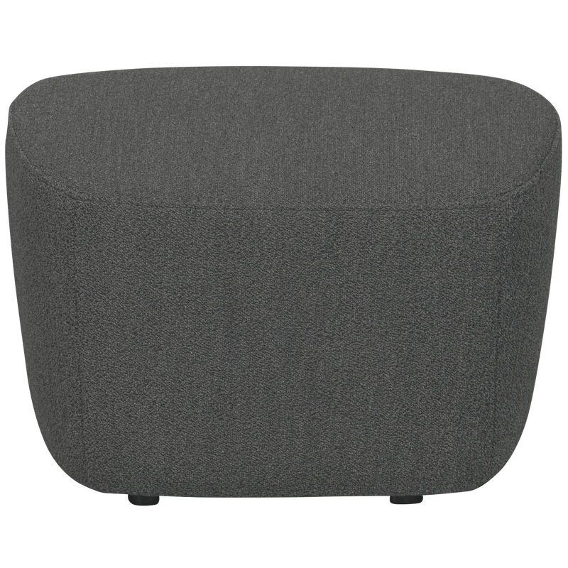 Lofty hocker bouclé stahlgrau