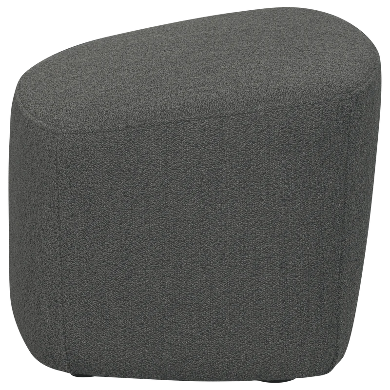 Lofty hocker bouclé stahlgrau