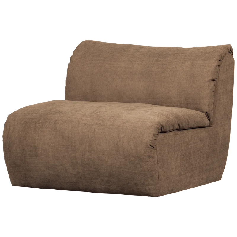 Baggy 1-sitzer element gewebte chenille braun