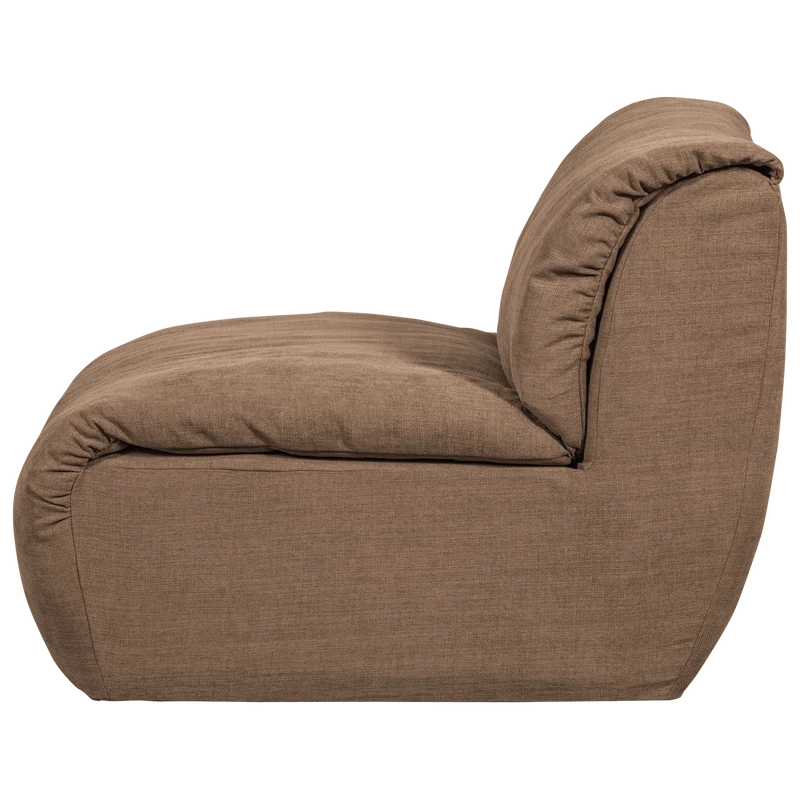 Baggy 1-sitzer element gewebte chenille braun