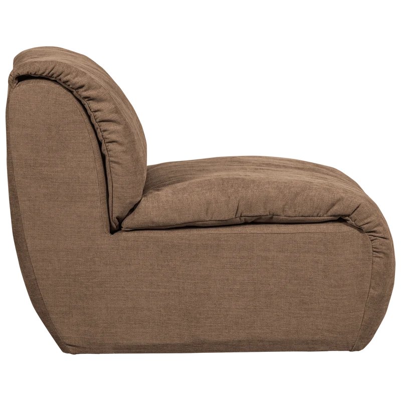 Baggy 1-sitzer element gewebte chenille braun