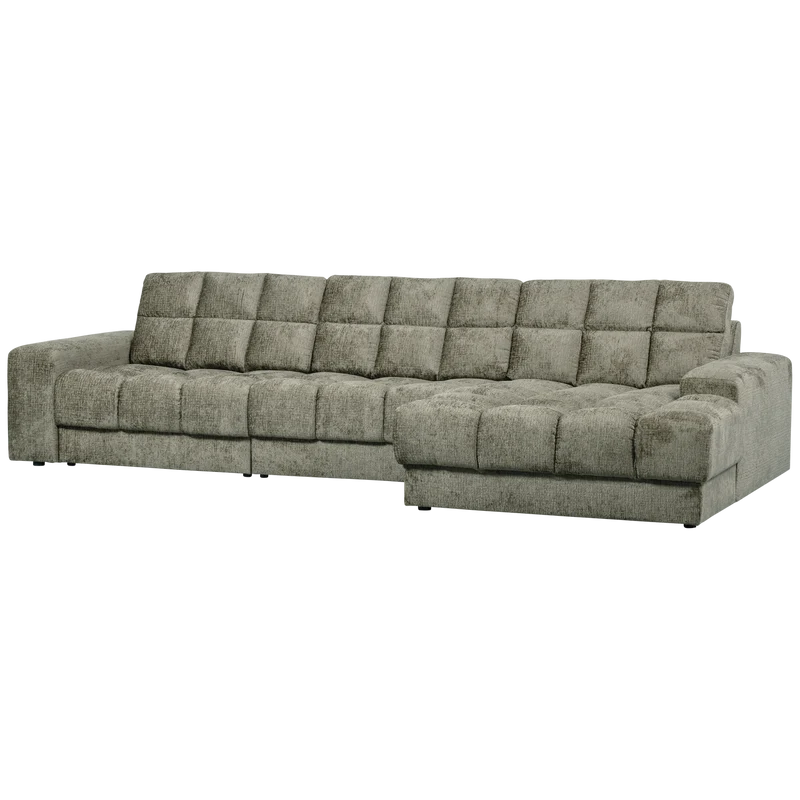 Second Date chaise longue rechts struktur samt frost