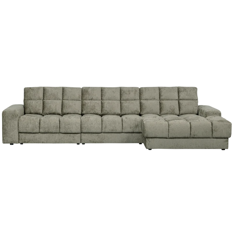 Second Date chaise longue rechts struktur samt frost