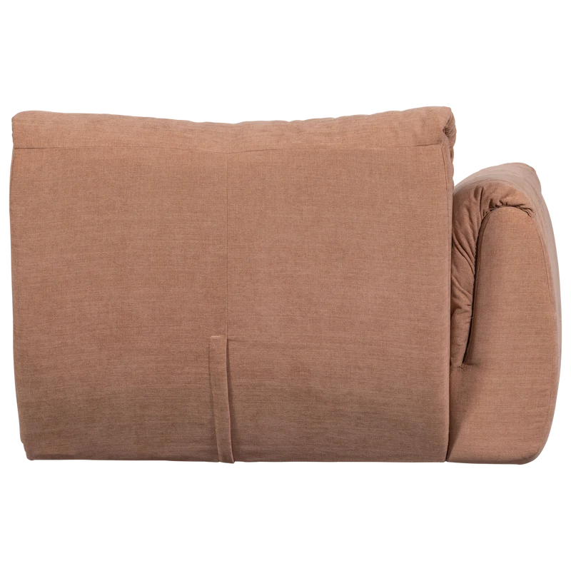 Baggy 1-sitzer element arm links gewebte chenille altrosa