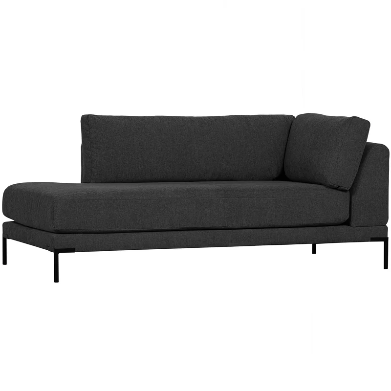 Couple lounge element links dunkelgrau