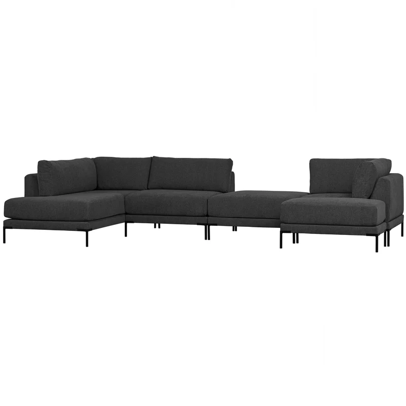 Couple lounge element links dunkelgrau