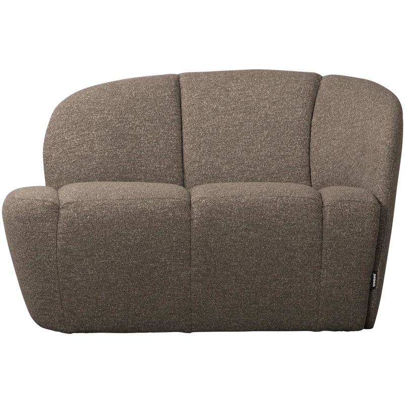 Mojo 2-sitzer bank rechts bouclé braun melange