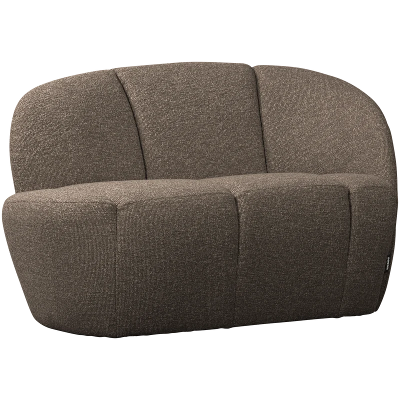 Mojo 2-sitzer bank rechts bouclé braun melange