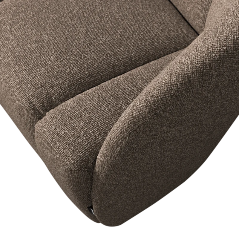 Mojo 2-sitzer bank rechts bouclé braun melange