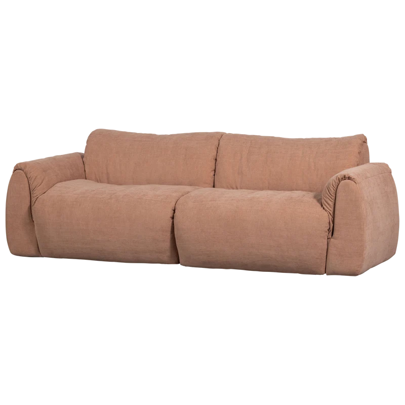Baggy 2-sitzer gewebte chenille altrosa