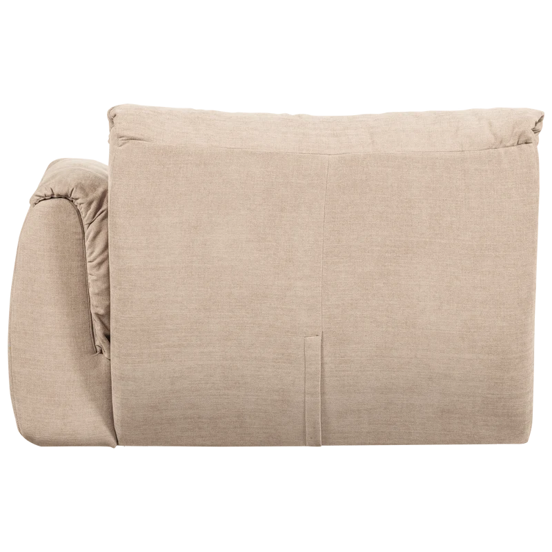 Baggy 1-sitzer element arm rechts gewebte chenille sand