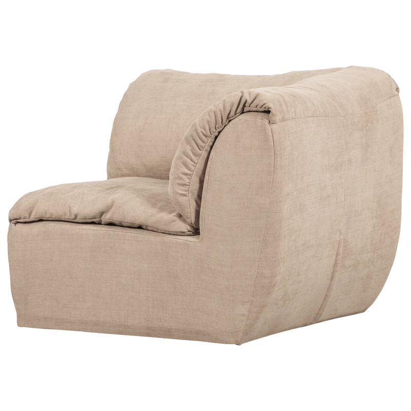 Baggy eckelement gewebte chenille sand