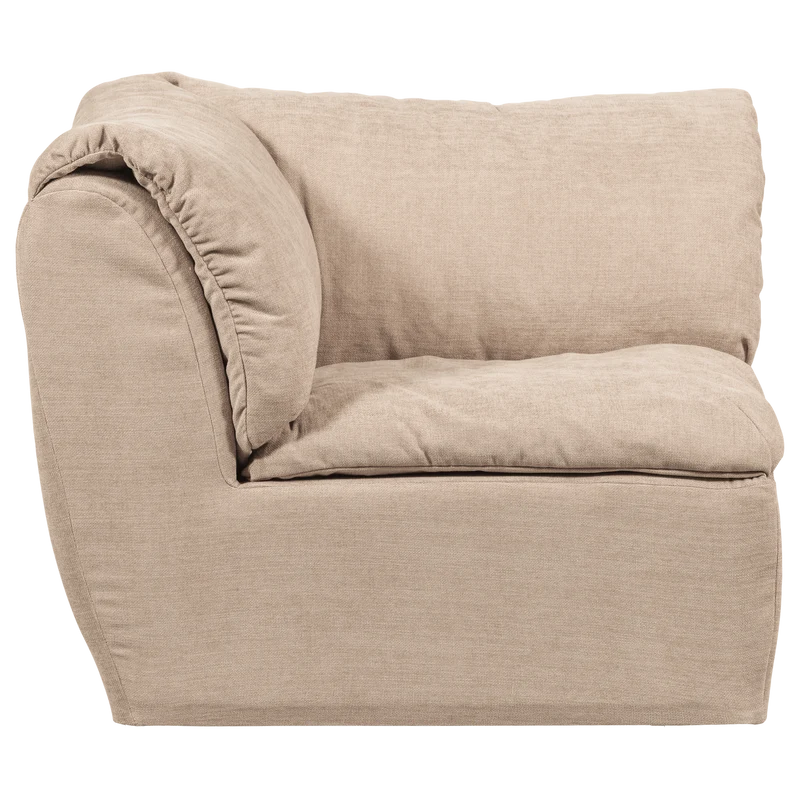 Baggy eckelement gewebte chenille sand