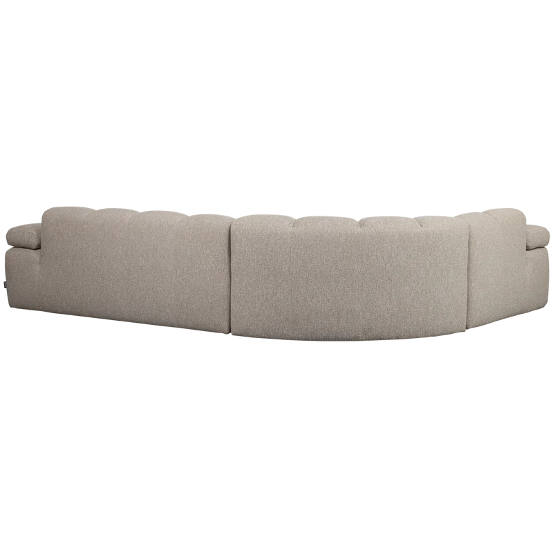 Mojo eckbank links bouclé beige melange
