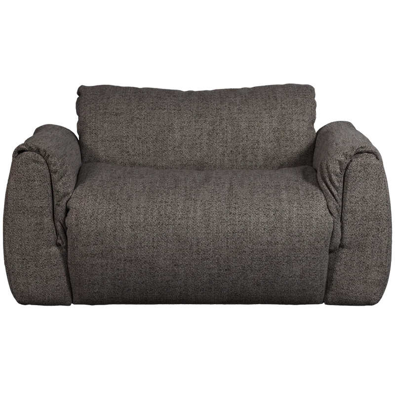 Baggy liegesessel webstoff warmes grau melange