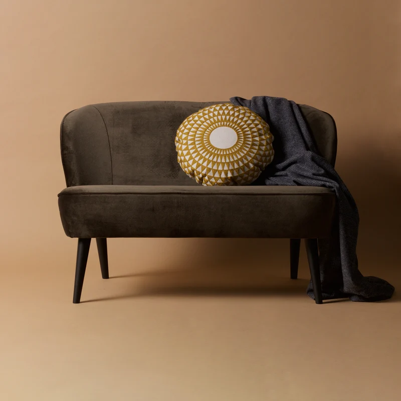 Sara kleines sofa samt warmen grün