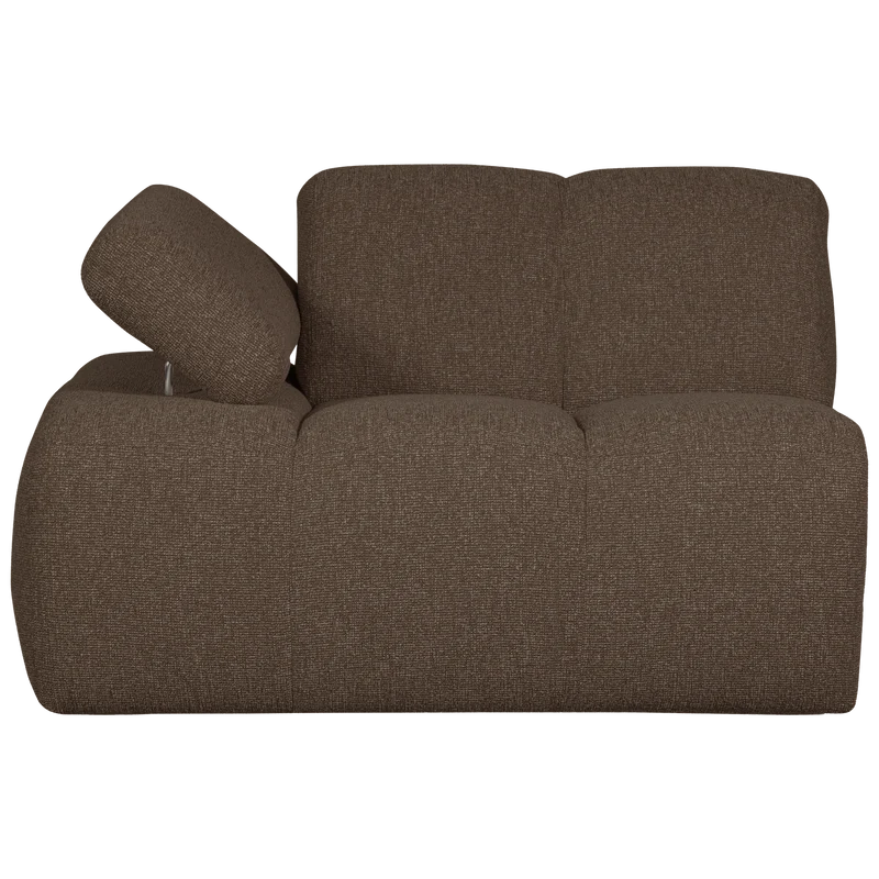 Mojo 1-sitzer element arm links bouclé braun melange