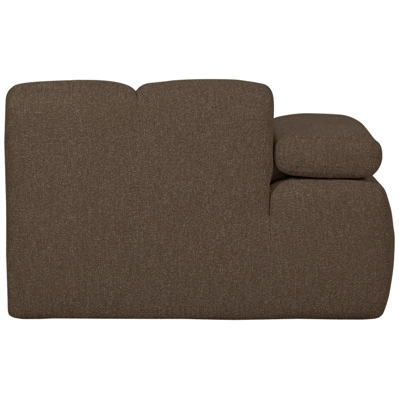 Mojo 1-sitzer element arm links bouclé braun melange