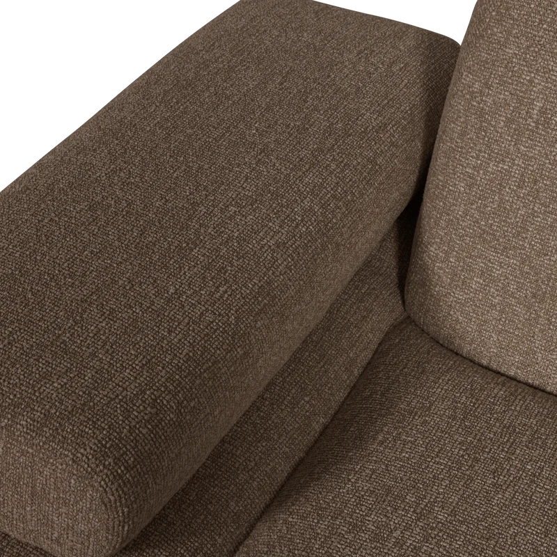 Mojo 1-sitzer element arm links bouclé braun melange