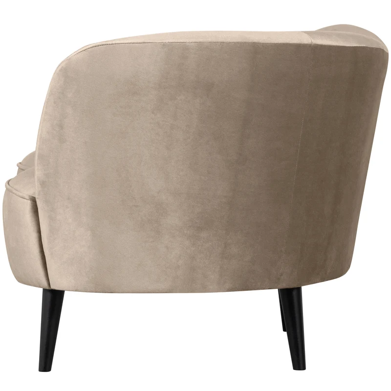 Sara lounge sessel rechts samt khaki
