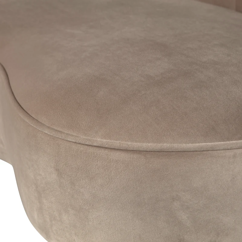 Sara lounge sessel rechts samt khaki