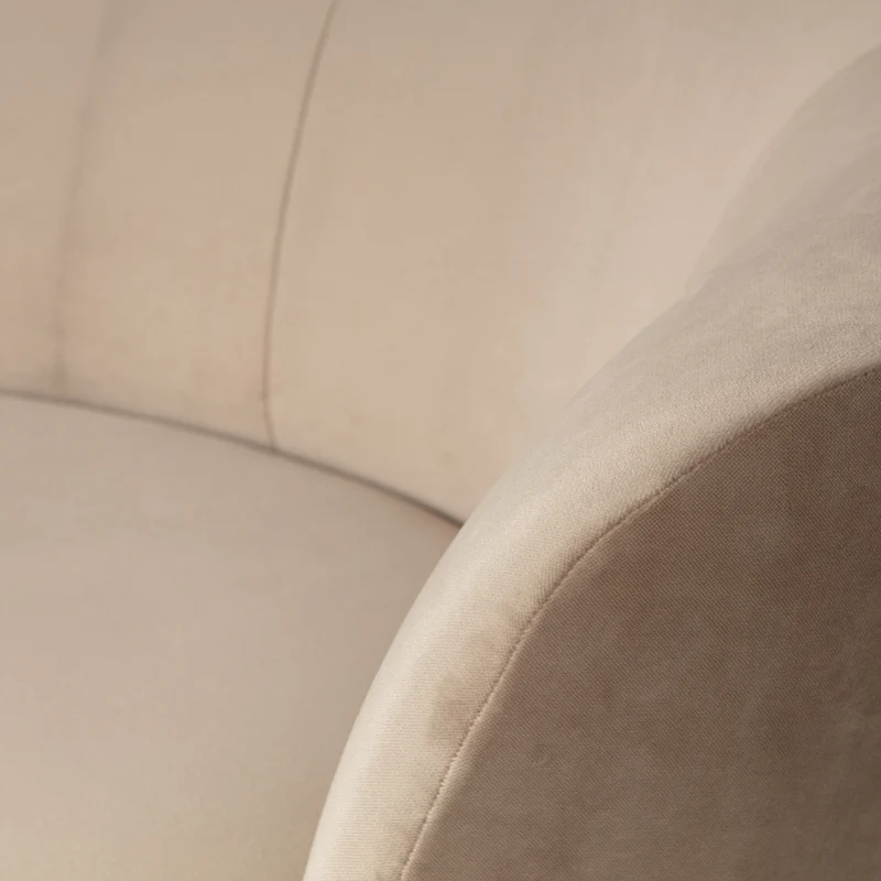Sara lounge sessel rechts samt khaki