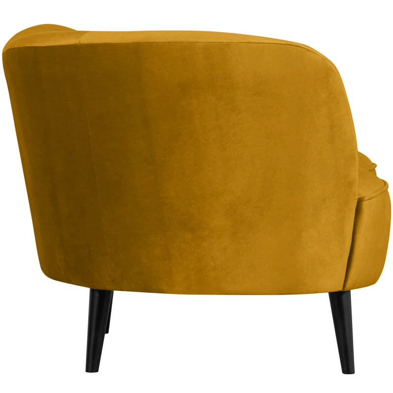 Sara lounge sessel links samt ocker