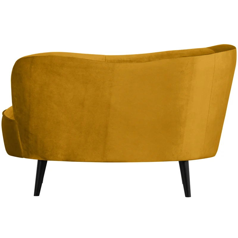 Sara lounge sessel links samt ocker
