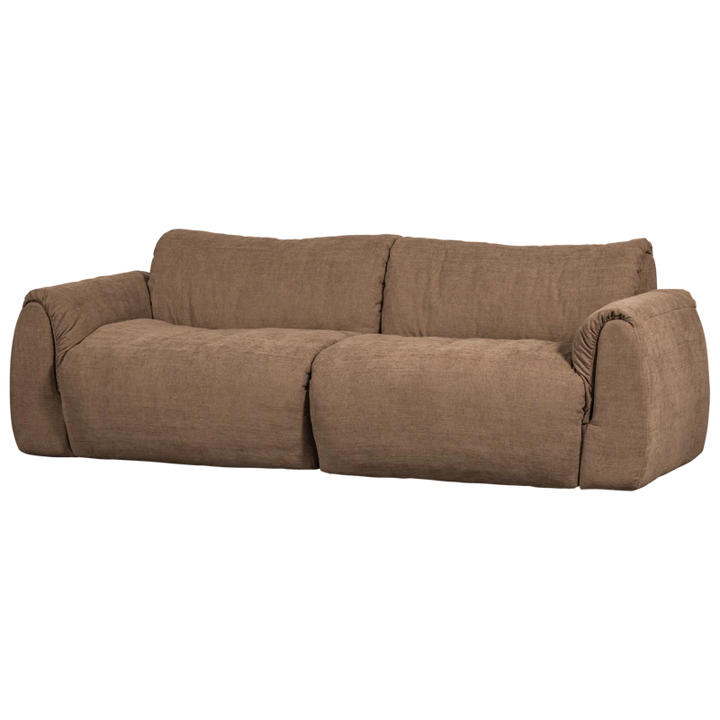 Baggy 2-sitzer gewebte chenille braun