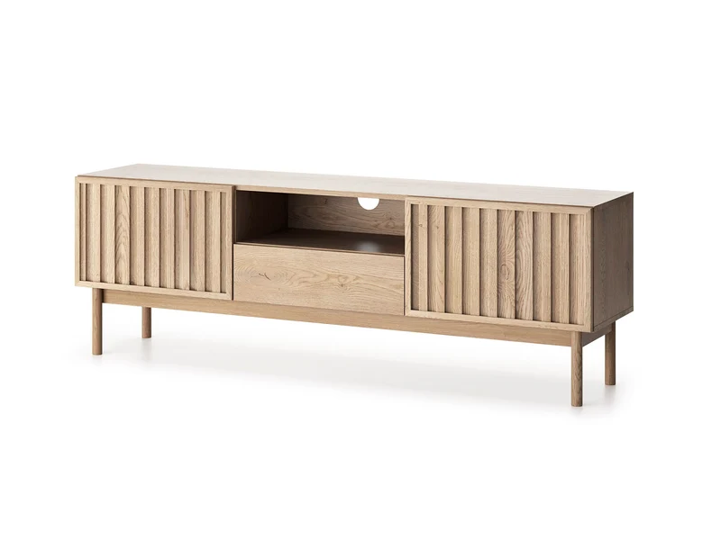 Savira Wohnzimmer-Set 5-teilig – Modernes Wohnkonzept in Cremona Eiche mit hoher Funktionalität