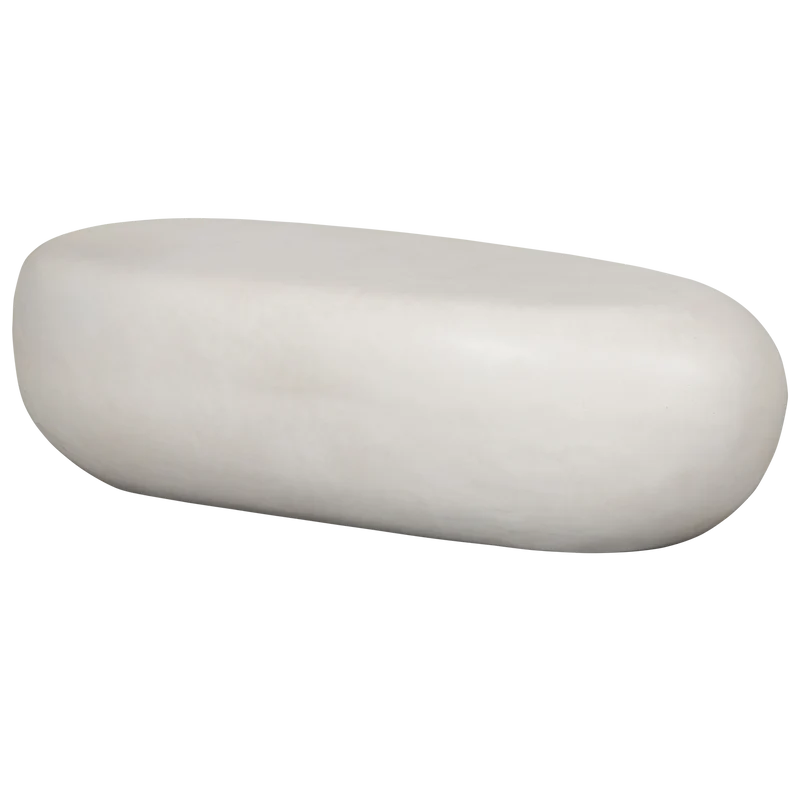 Pebble couchtisch weiss 28x100x43 cm
