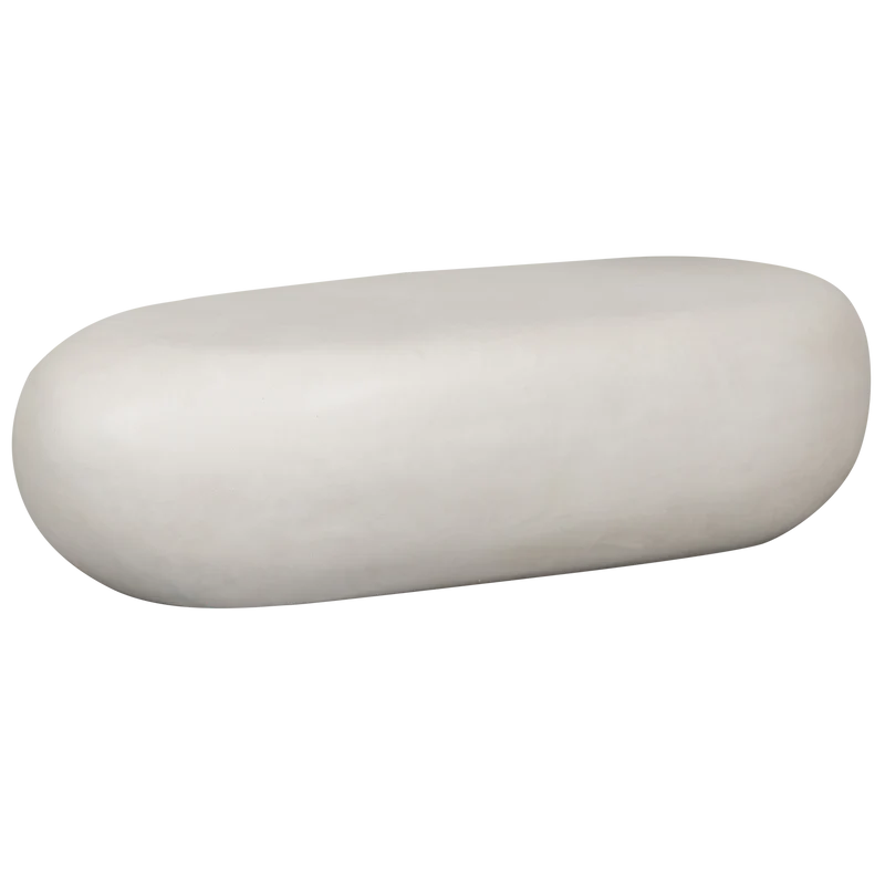 Pebble couchtisch weiss 28x100x43 cm
