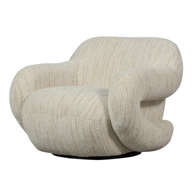 Folke sessel chenille natur melange