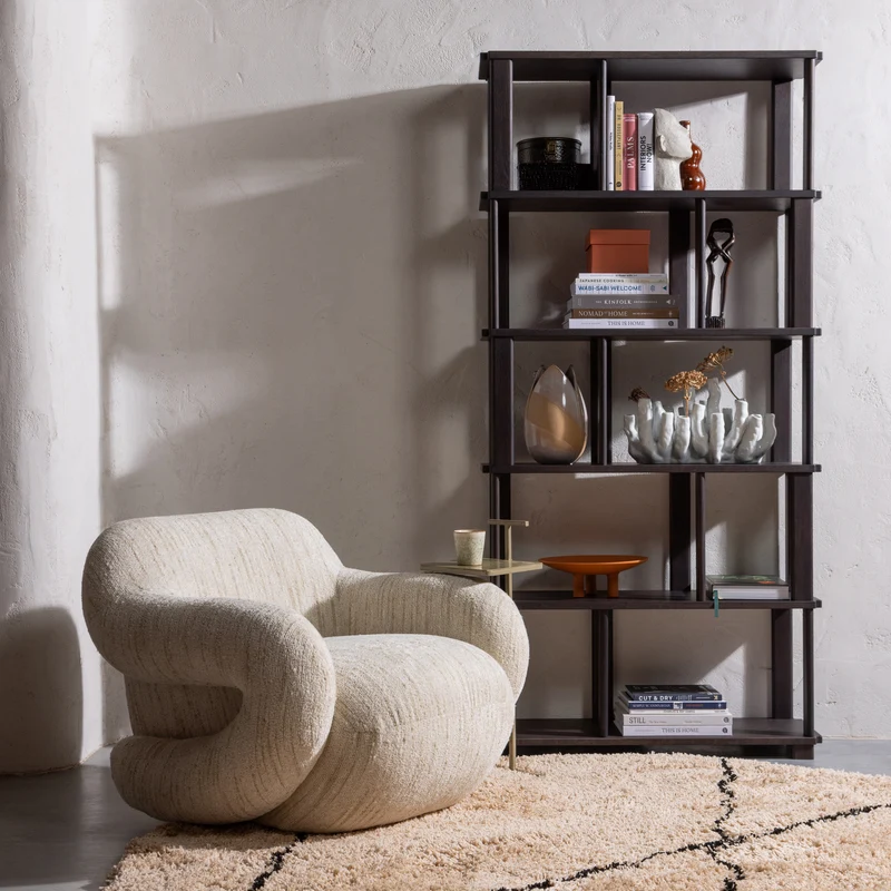 Folke sessel chenille natur melange