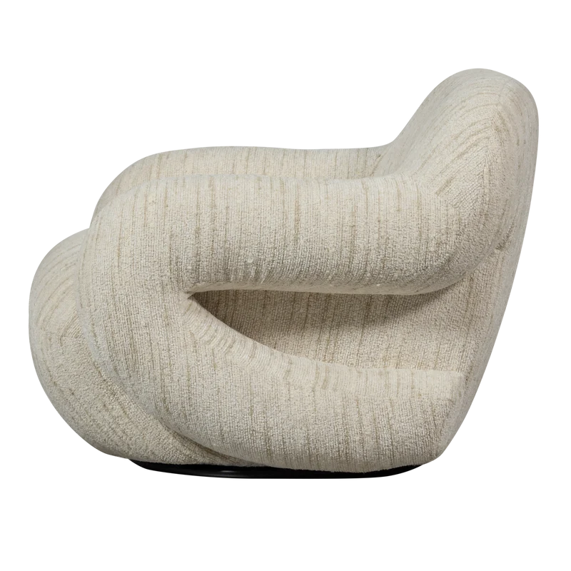 Folke sessel chenille natur melange