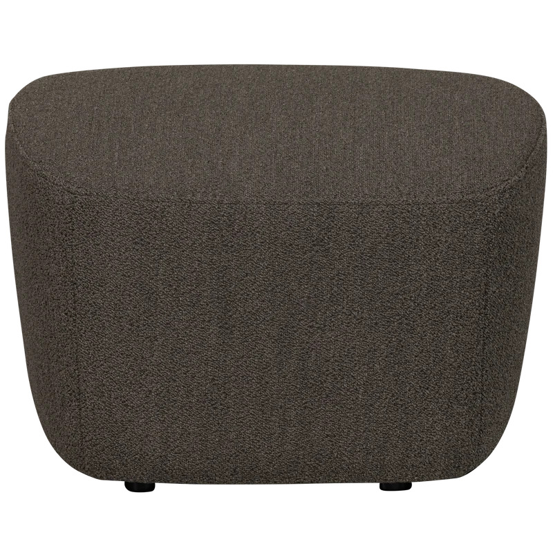 Lofty hocker bouclé braun